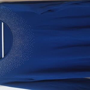 Royal blue sweater with silver design by Calvin Klein size medium